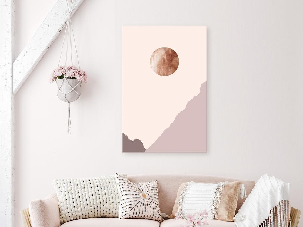 Canvas Print - Mountain Planet (1 Part) Vertical-ArtfulPrivacy-Wall Art Collection