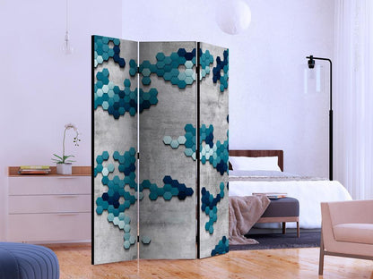 Decorative partition-Room Divider - Sea puzzle-Folding Screen Wall Panel by ArtfulPrivacy