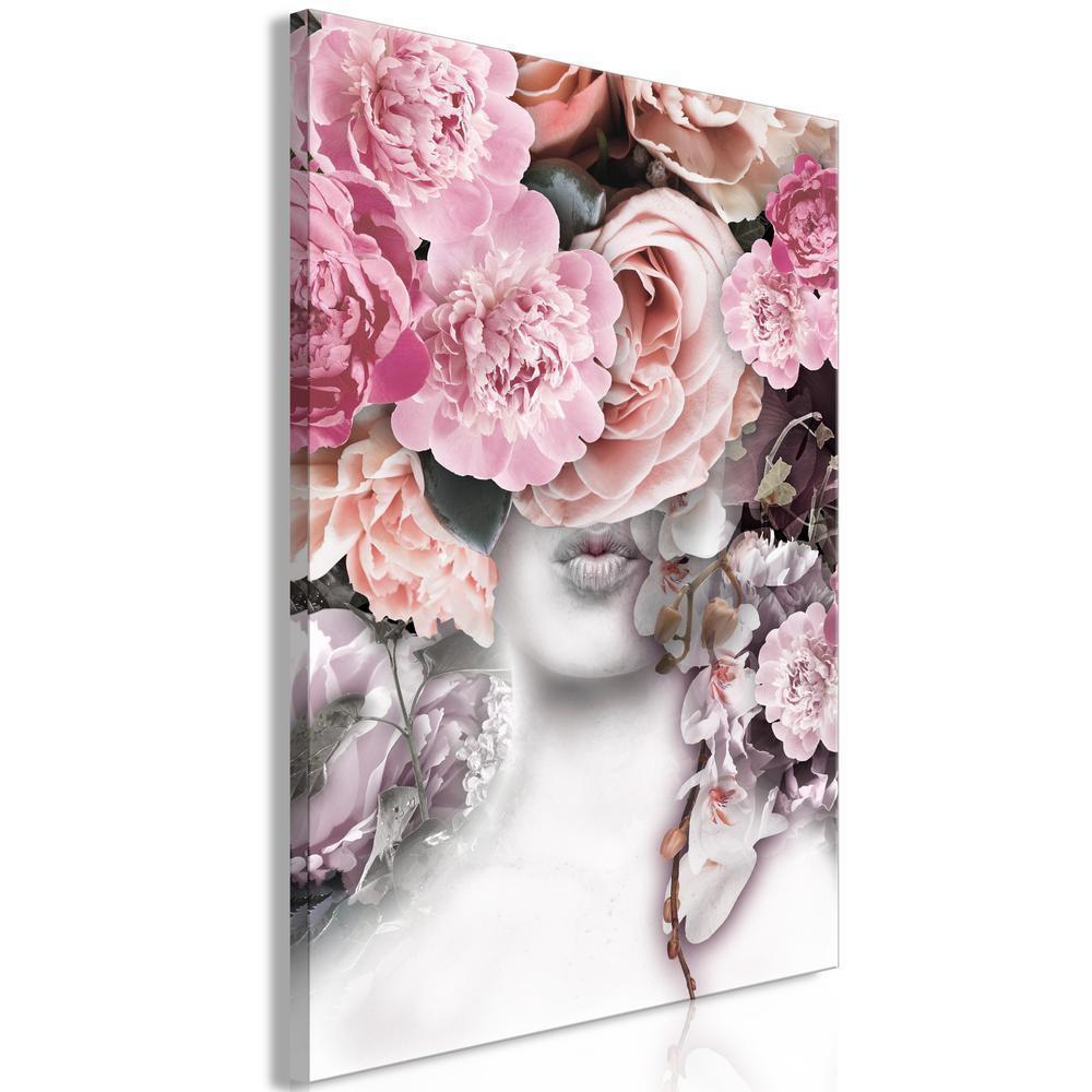 Canvas Print - Give Me Kiss (1 Part) Vertical-ArtfulPrivacy-Wall Art Collection