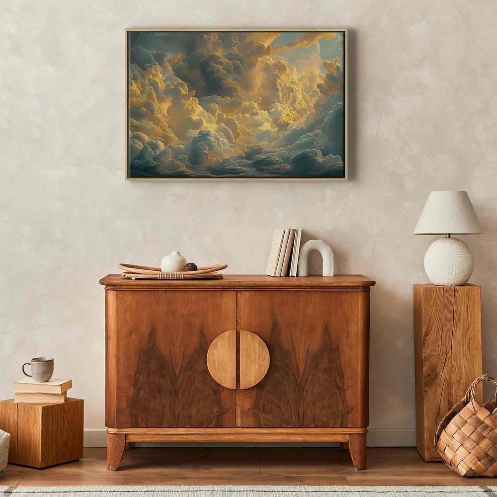 Canvas Print - Last Breath of the Day: Clouds Illuminated by Evening Glow