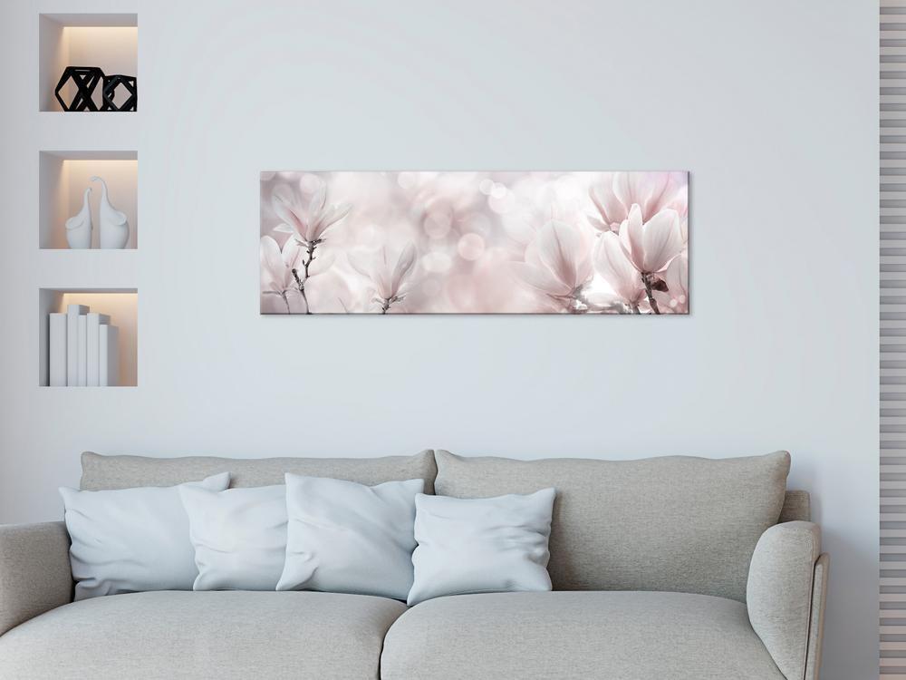 Canvas Print - Misty Flowers (1 Part) Narrow-ArtfulPrivacy-Wall Art Collection