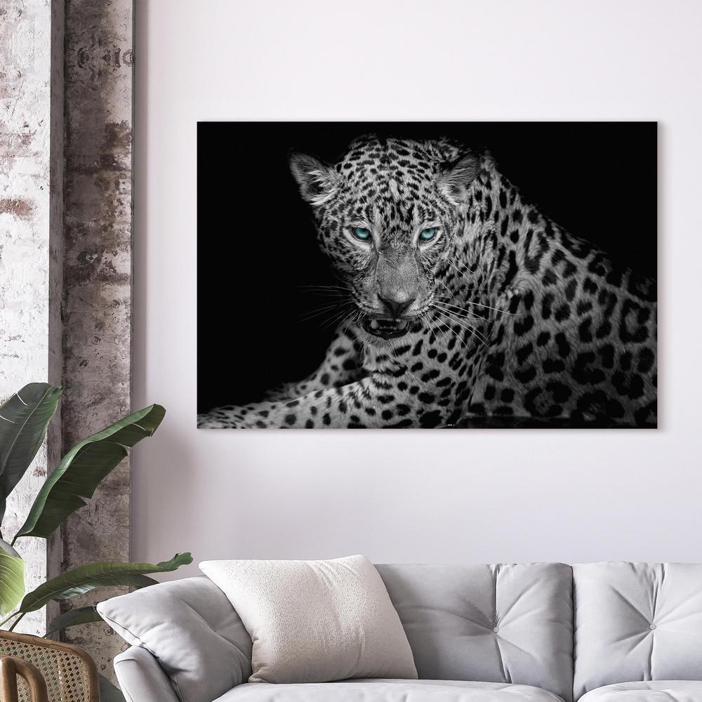 Canvas Print - Leopard Portrait (1 Part) Wide-ArtfulPrivacy-Wall Art Collection