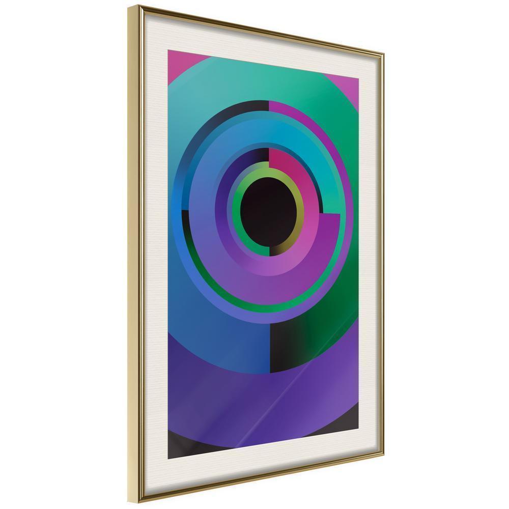 Abstract Poster Frame - United in Colours-artwork for wall with acrylic glass protection