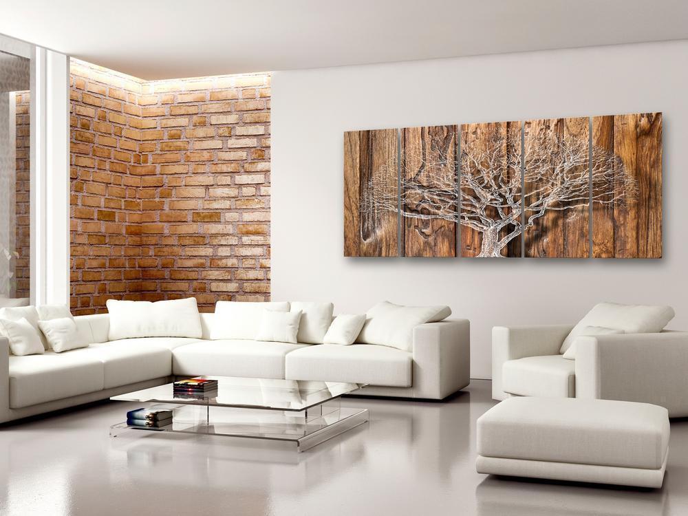 Canvas Print - Tree Chronicle (5 Parts) Narrow-ArtfulPrivacy-Wall Art Collection