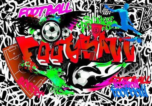 Wall Mural - Football Passion-Wall Murals-ArtfulPrivacy
