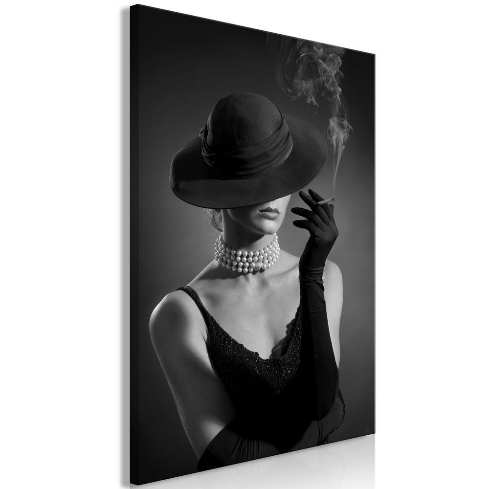 Canvas Print - Black Elegance (1 Part) Vertical-ArtfulPrivacy-Wall Art Collection