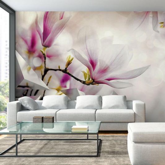 Wall Mural - Subtle Magnolias - Third Variant-Wall Murals-ArtfulPrivacy