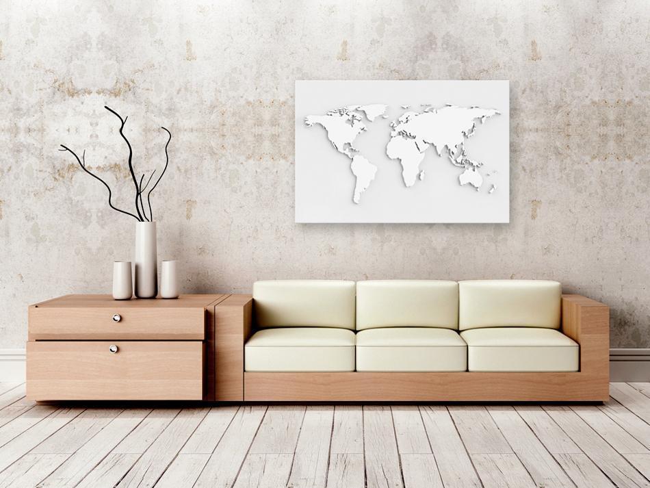 Cork board Canvas with design - Decorative Pinboard - Monochromatic World-ArtfulPrivacy