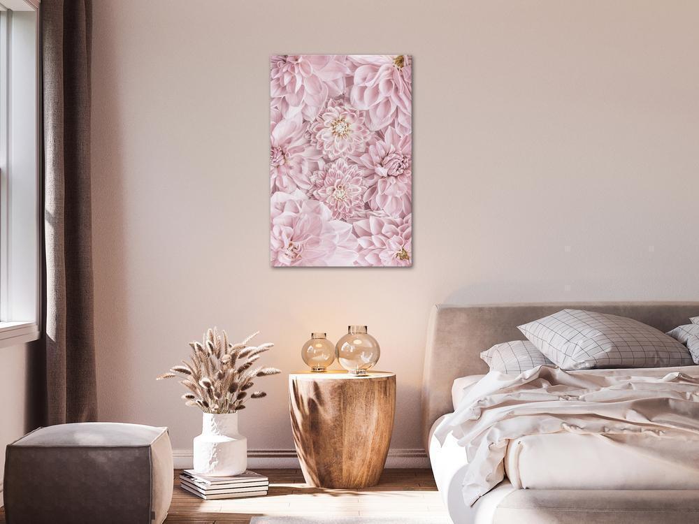 Canvas Print - Flowers in the Morning (1 Part) Vertical-ArtfulPrivacy-Wall Art Collection