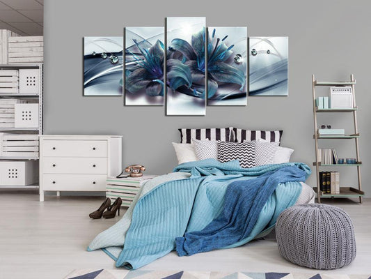 Canvas Print - Blue Lily-ArtfulPrivacy-Wall Art Collection
