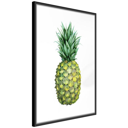 Botanical Wall Art - Unripe Pineapple-artwork for wall with acrylic glass protection