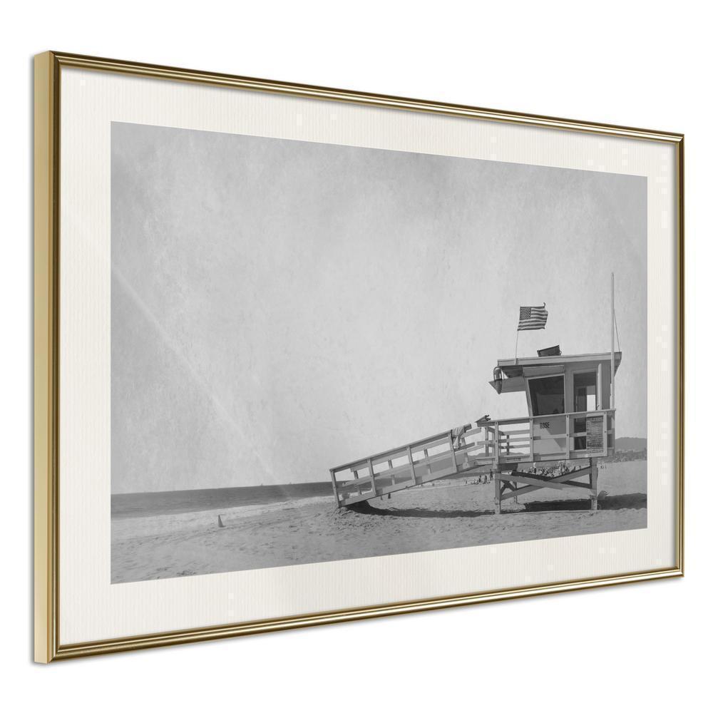 Black and white Wall Frame - To the Rescue-artwork for wall with acrylic glass protection