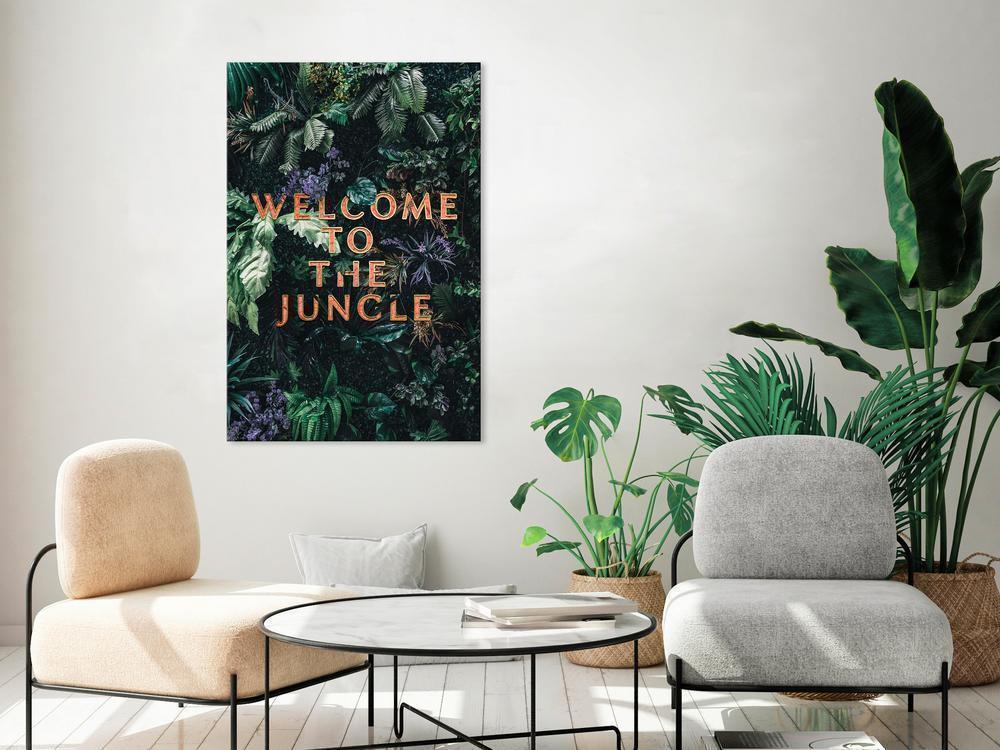Canvas Print - Welcome to the Junge (1 Part) Vertical-ArtfulPrivacy-Wall Art Collection