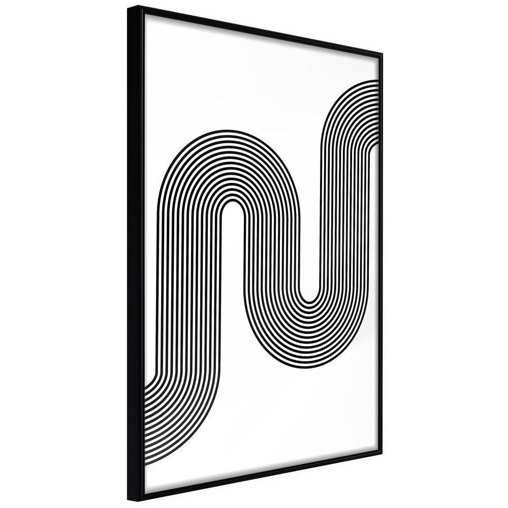 Abstract Poster Frame - Ups and Downs of Life-artwork for wall with acrylic glass protection