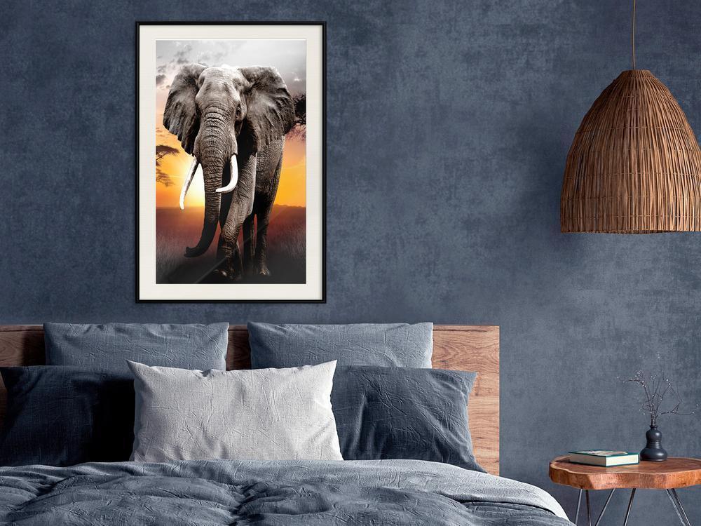 Frame Wall Art - Majestic Elephant-artwork for wall with acrylic glass protection