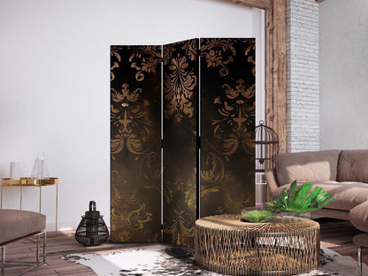 Room Divider - Baroque Ornaments in Patinated Gold and Bronze - Retro Motif