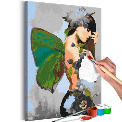 Kit de peinture par numéros - Femme papillon 