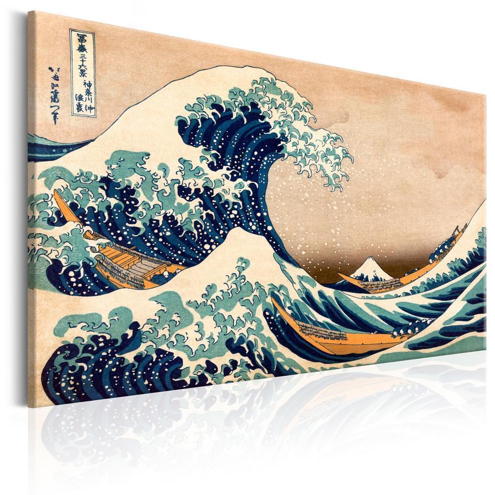 Canvas Print - The Great Wave off Kanagawa (Reproduction)-ArtfulPrivacy-Wall Art Collection