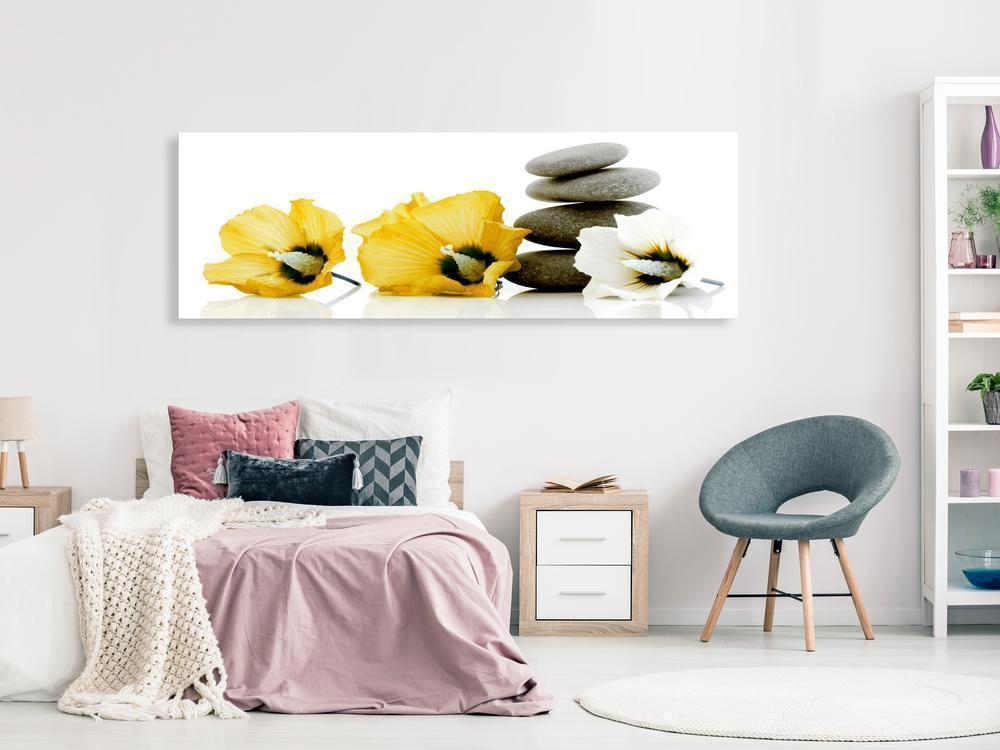 Canvas Print - Calm Mallow (1 Part) Narrow Yellow-ArtfulPrivacy-Wall Art Collection