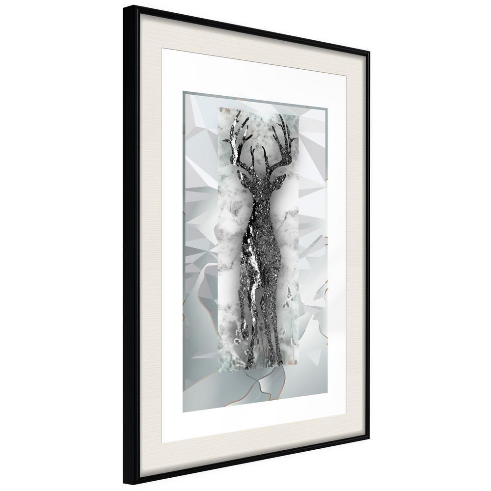 Abstract Poster Frame - Crystal Deer-artwork for wall with acrylic glass protection