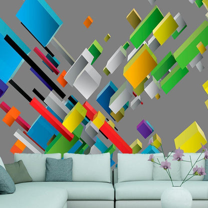 Wall Mural - Color puzzle-Wall Murals-ArtfulPrivacy