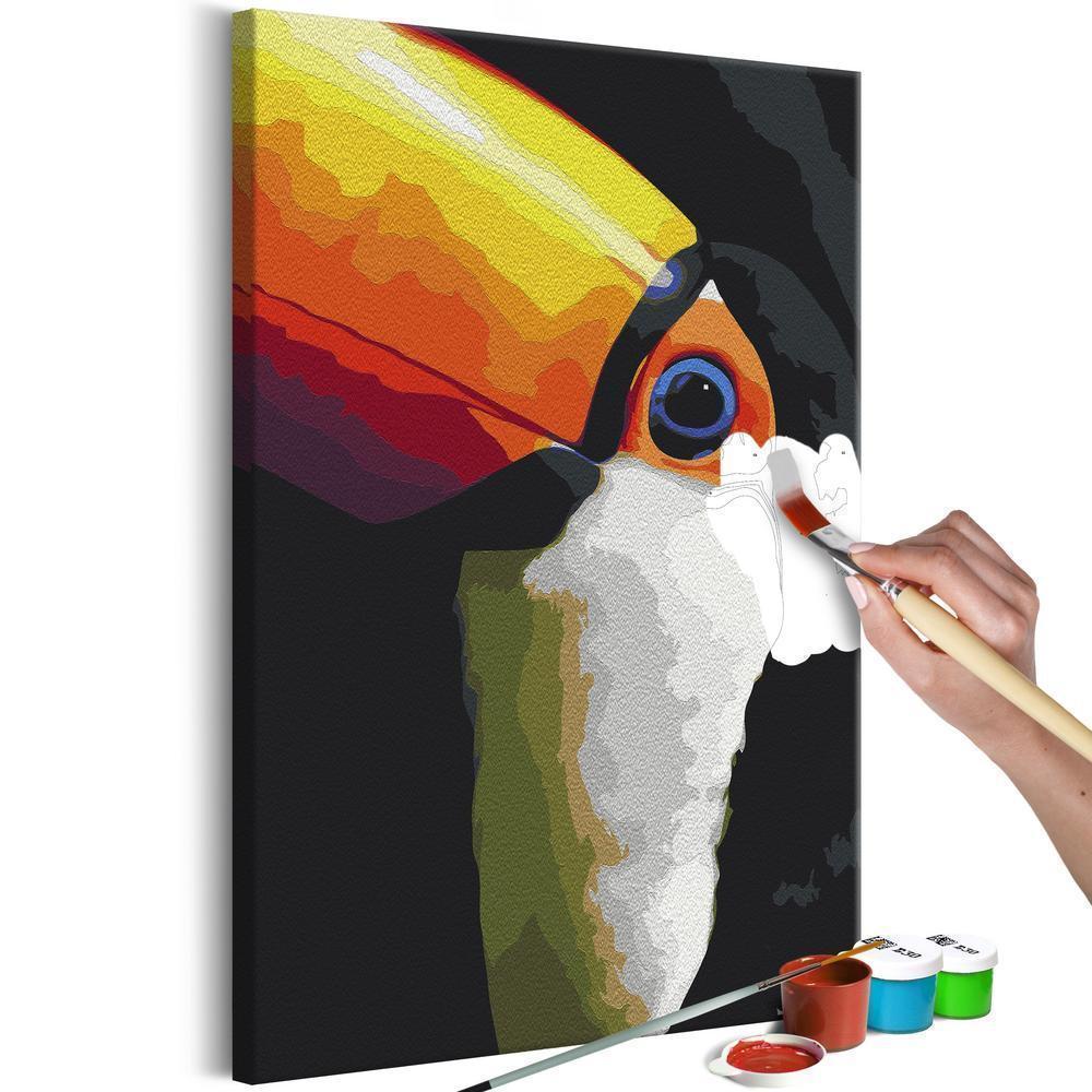 Start learning Painting - Paint By Numbers Kit - Toucan - new hobby