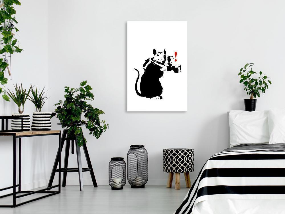 Canvas Print - Rat Photographer (1 Part) Vertical-ArtfulPrivacy-Wall Art Collection