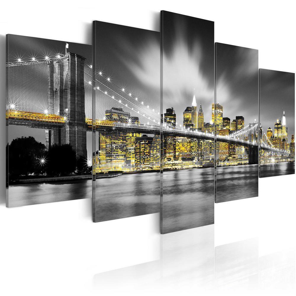 Canvas Print - NYC: amber eyes-ArtfulPrivacy-Wall Art Collection