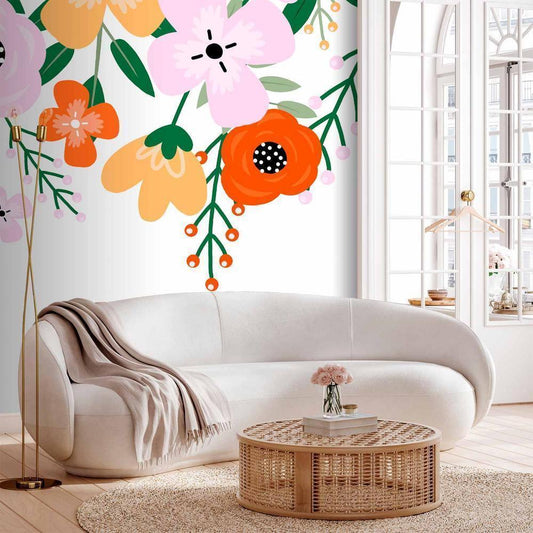 Wall Mural - Colorful Bloom - First Variant