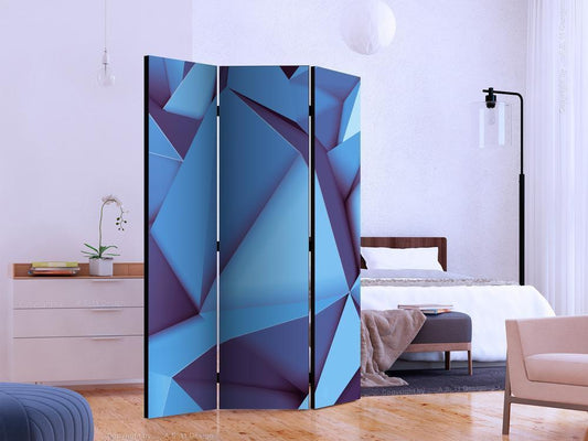 Decorative partition-Room Divider - Royal Blue-Folding Screen Wall Panel by ArtfulPrivacy