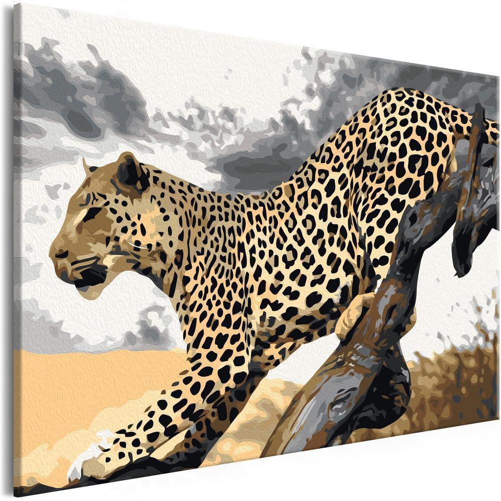 Start learning Painting - Paint By Numbers Kit - Cheetah - new hobby