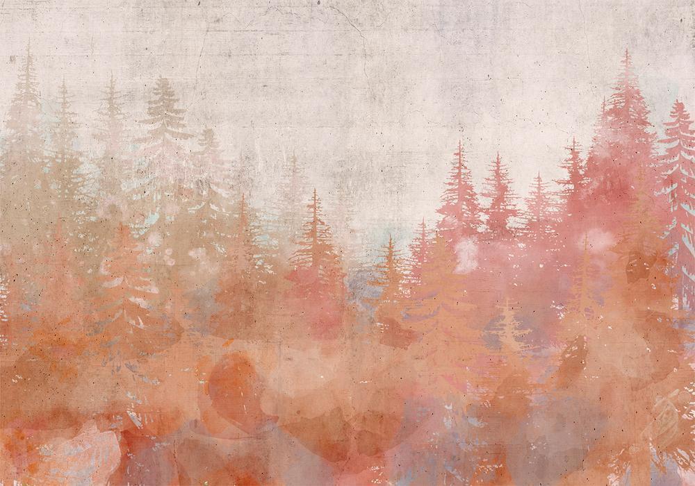 Wall Mural - Forest at Sunset-Wall Murals-ArtfulPrivacy