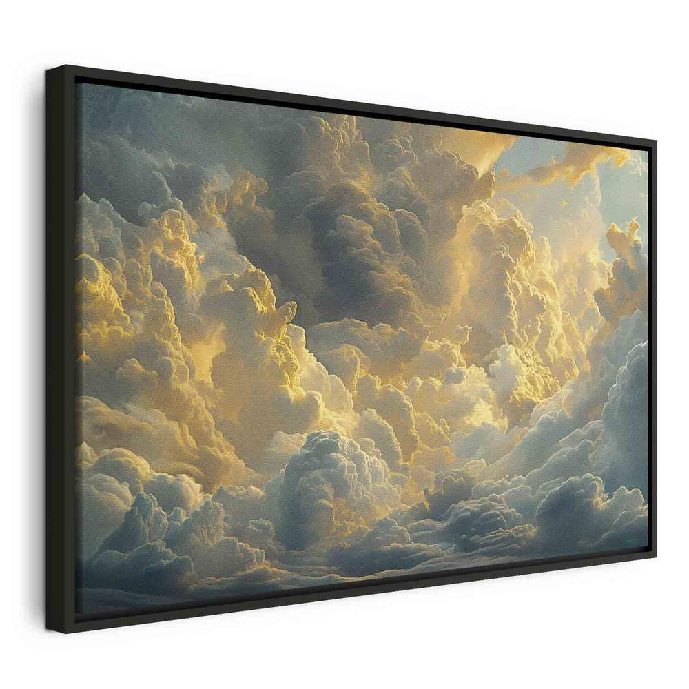 Canvas Print - Last Breath of the Day: Clouds Illuminated by Evening Glow