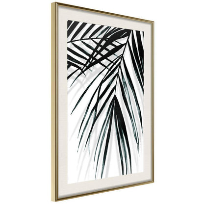 Botanical Wall Art - Leaf and Its Shadow-artwork for wall with acrylic glass protection