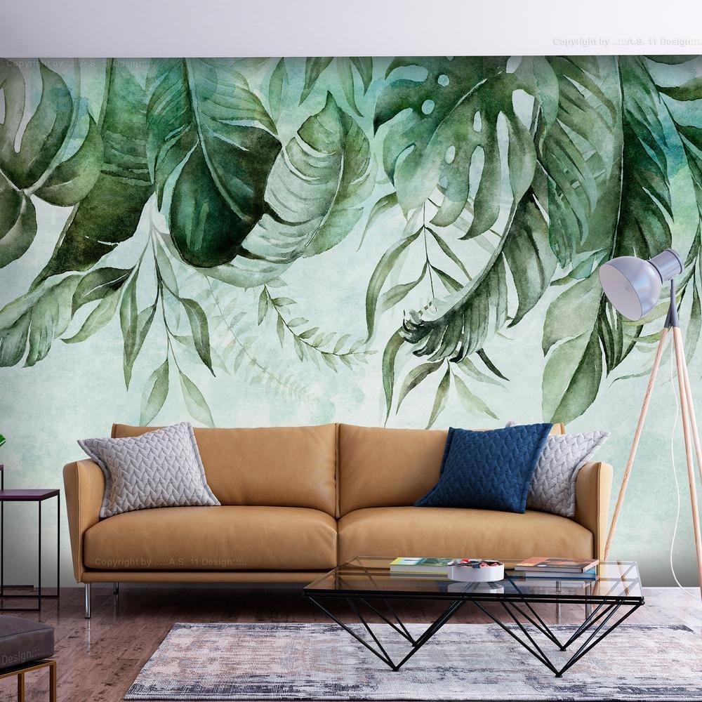 Wall Mural - Green Story-Wall Murals-ArtfulPrivacy