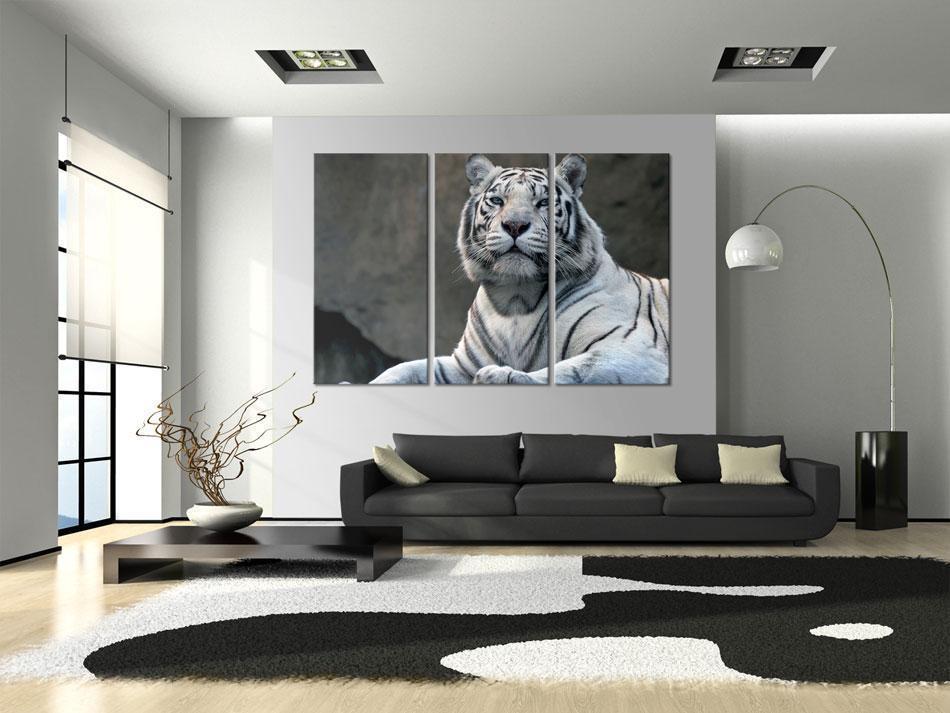 Canvas Print - White tiger-ArtfulPrivacy-Wall Art Collection