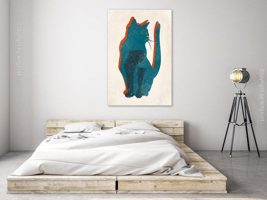 Canvas Print - Cat's Moods (1 Part) Vertical-ArtfulPrivacy-Wall Art Collection