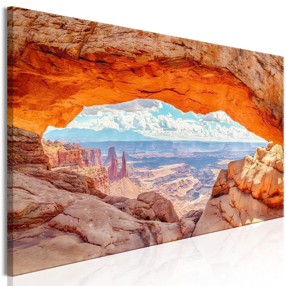 Canvas Print - Canyon in Utah (1 Part) Narrow-ArtfulPrivacy-Wall Art Collection