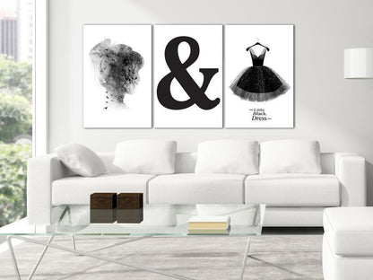 Canvas Print - Women's Style (3 Parts)-ArtfulPrivacy-Wall Art Collection