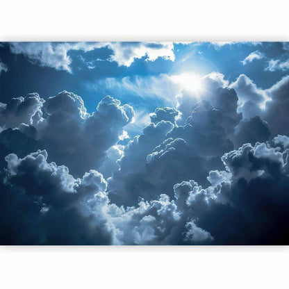 Wall Mural - Animated Scenery: The Sun Battling with Clouds