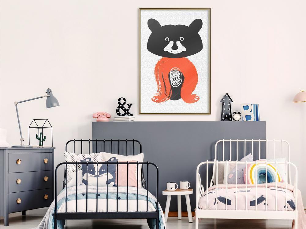 Nursery Room Wall Frame - Little Bear-artwork for wall with acrylic glass protection