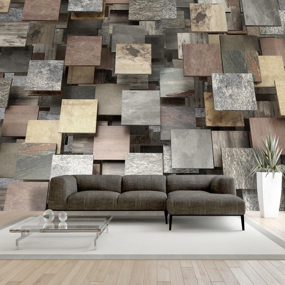 Wall Mural - Square Structure-Wall Murals-ArtfulPrivacy