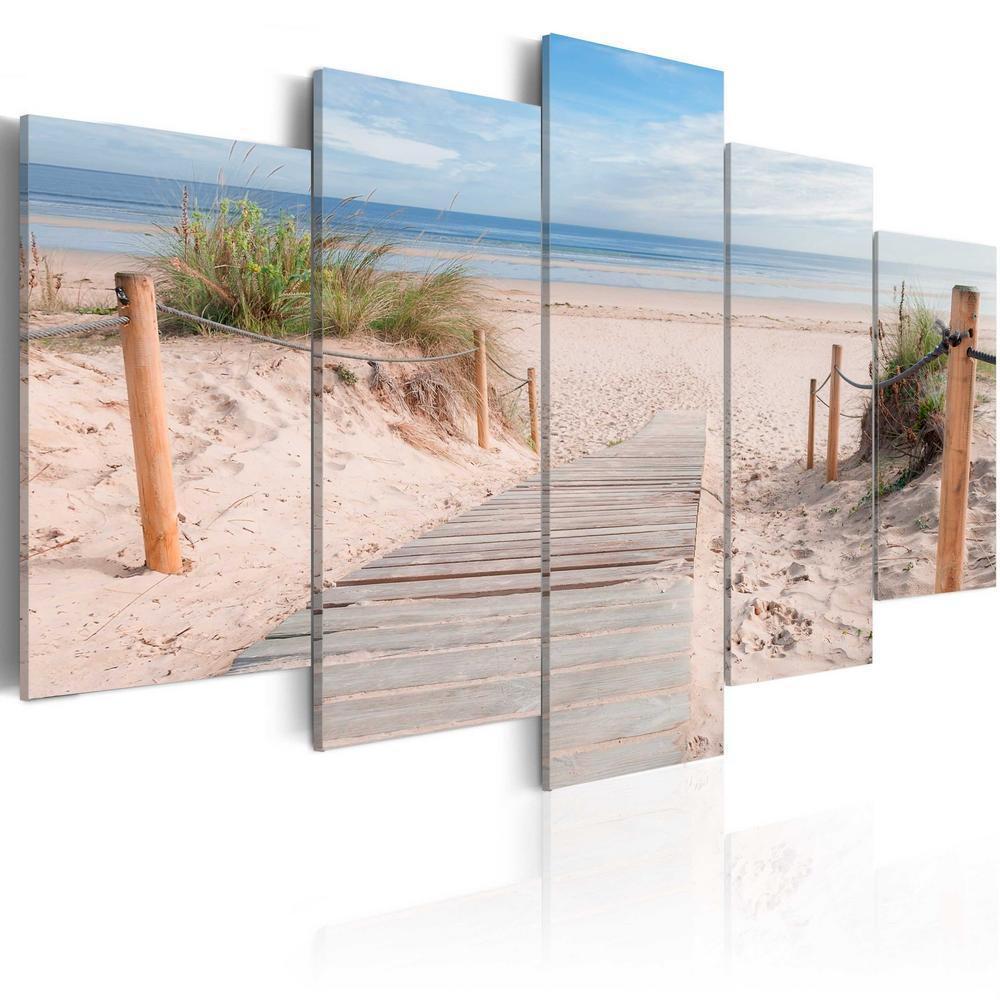 Canvas Print - Morning on the beach-ArtfulPrivacy-Wall Art Collection