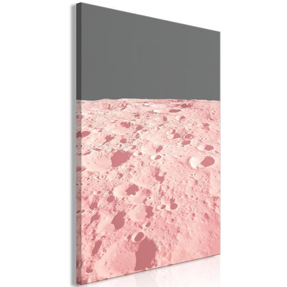 Canvas Print - Pink Moon (1 Part) Vertical-ArtfulPrivacy-Wall Art Collection