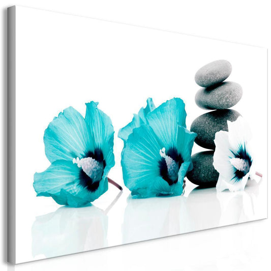 Canvas Print - Calm Mallow (1 Part) Turquoise-ArtfulPrivacy-Wall Art Collection
