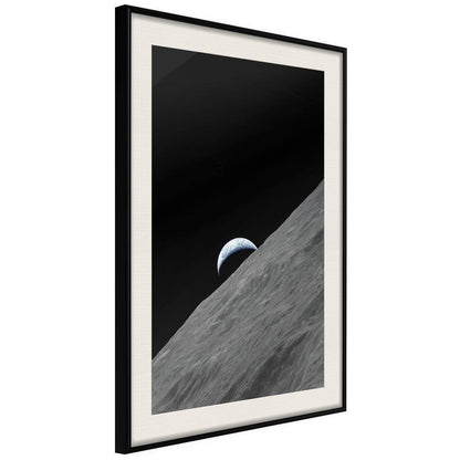 Framed Art - Planet in the Shadow-artwork for wall with acrylic glass protection