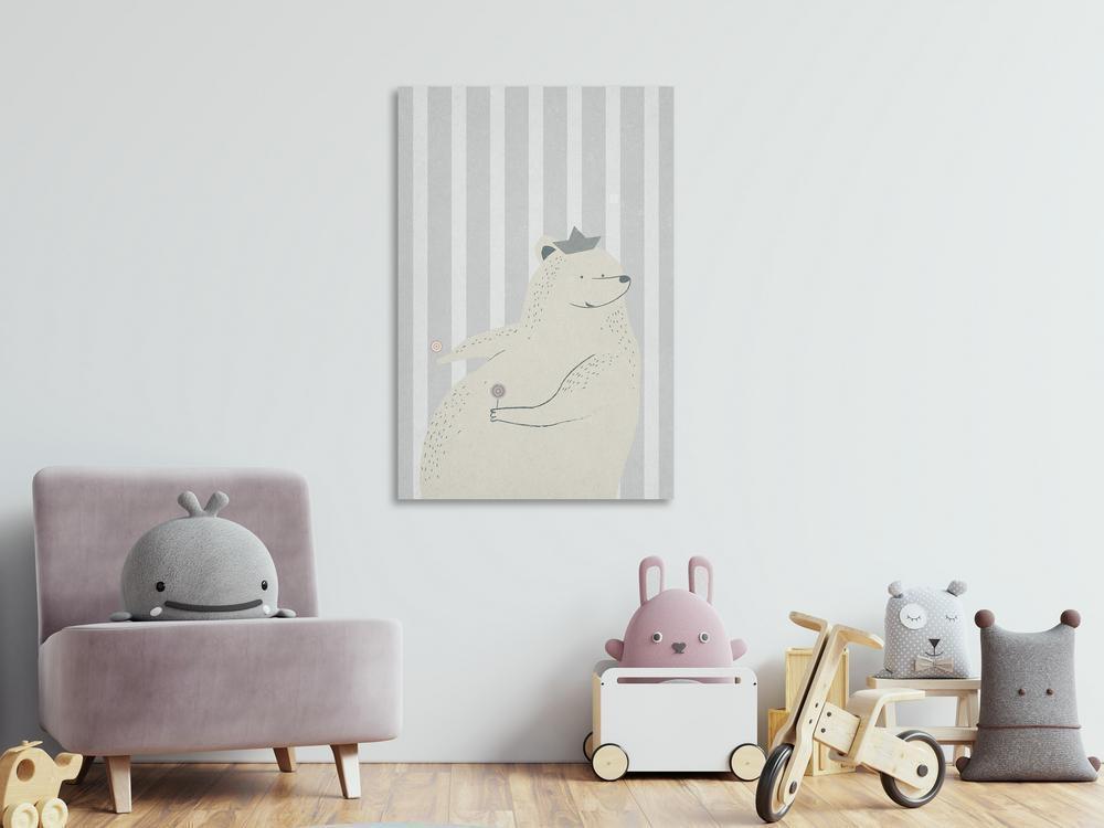 Canvas Print - Teddy Bear Gourmand (1 Part) Vertical-ArtfulPrivacy-Wall Art Collection