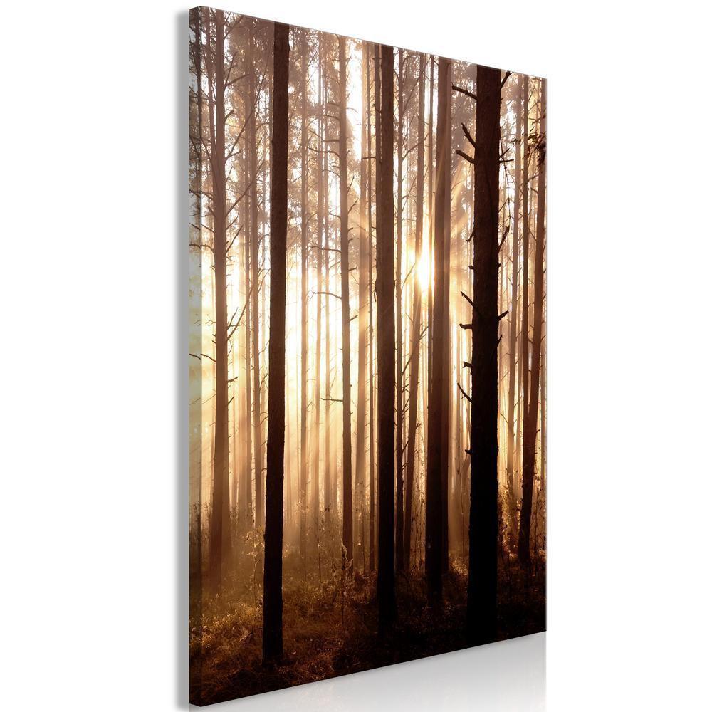 Canvas Print - Forest Paths (1 Part) Vertical-ArtfulPrivacy-Wall Art Collection