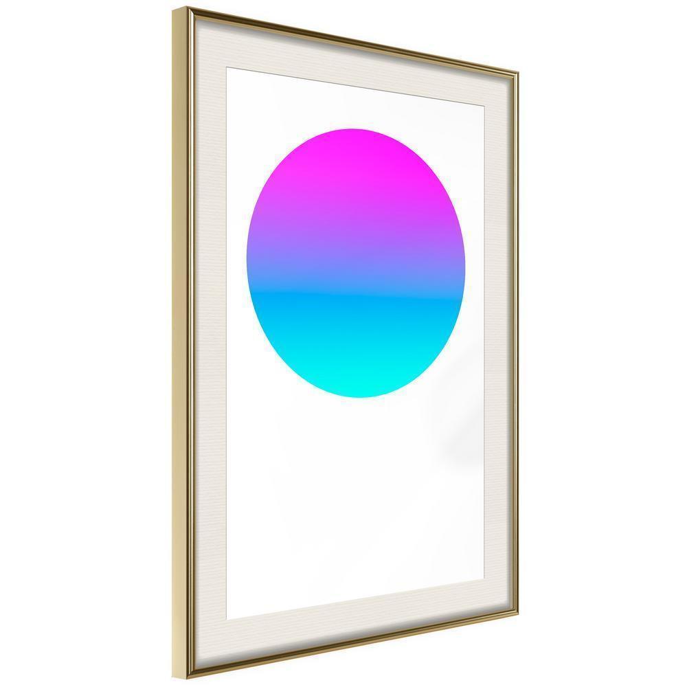 Abstract Poster Frame - Ultraviolet II-artwork for wall with acrylic glass protection