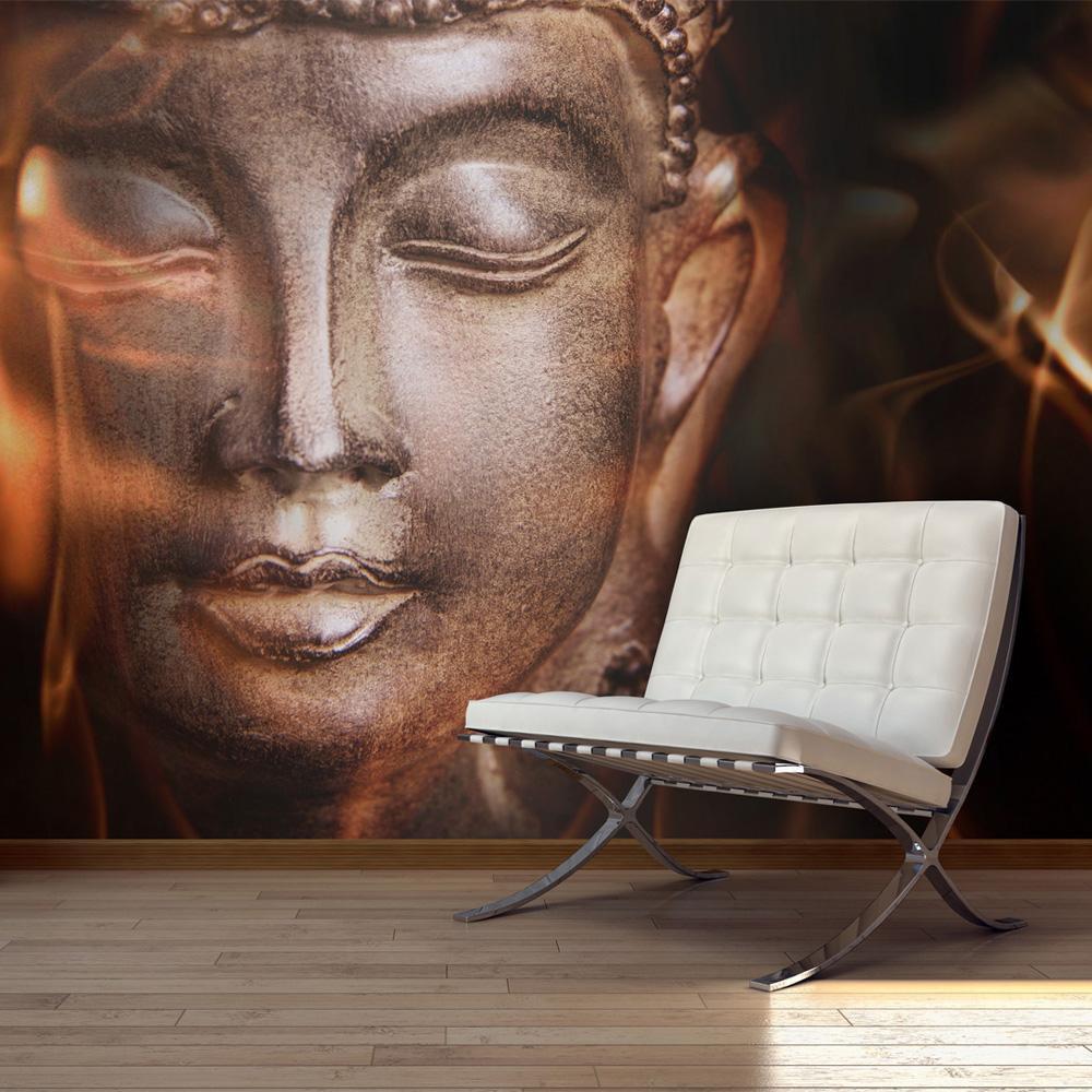 Wall Mural - Buddha Fire of meditation-Wall Murals-ArtfulPrivacy